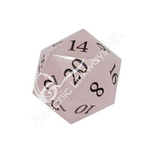 Rose Quartz Dice 20 Facets