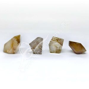 Rutilated Quartz Polygon-Shaped
