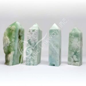Caribbean Calcite Standing Point with Druse