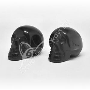 Black Obsidian Skull