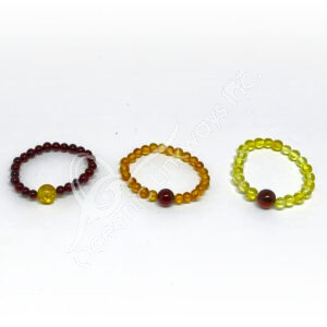 Mixed Amber Color Rings