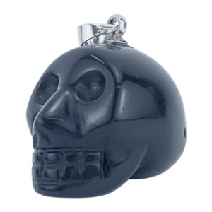 Black Obsidian Skull Pendant