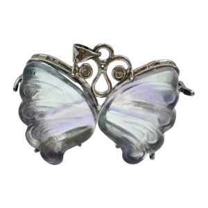 Fluorite Butterfly Pendant
