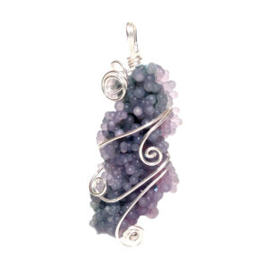 Grape Agate Wire Wrap Pendant