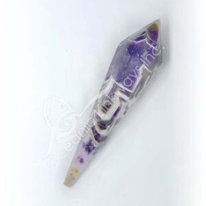 Chevron Amethyst 6 Facets Taper Point