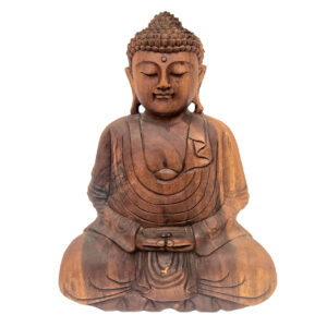 STATUE – WOOD PRAYING BUDDHA