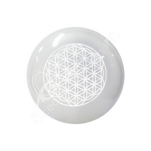 Selenite Engraved Flower of Life Sphere