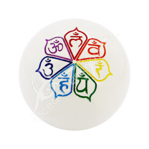 Engraved Chakras with Colors Sphere
