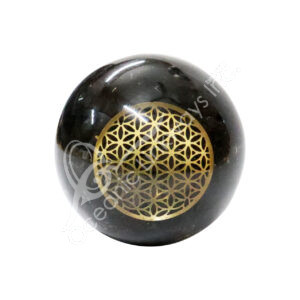 Lodstone in Orgone with Flower of Life Sphere