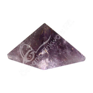 Polished Amethyst with Engraved FLower of Life Under Base Pyramid