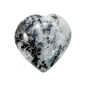 Polished Rainbow Moonstone Heart