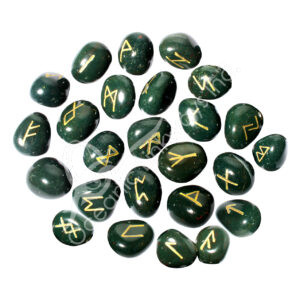 Polished Bloodstone Rune Set