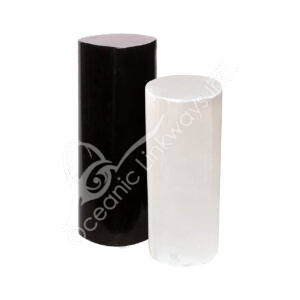 Selenite & Black Tourmaline Meditation Charger Cylinder (Pack of 2)