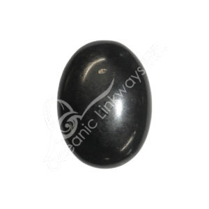 Polished Black Tourmaline Palm Stone