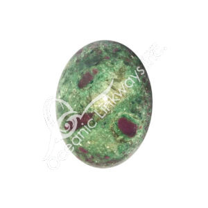 Polished Ruby Zoisite with Mica Palm Stone