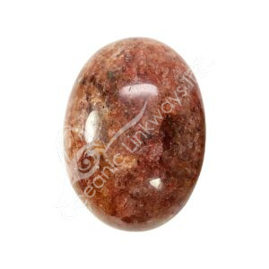 Polished Harlequin Quartz Palm Stone