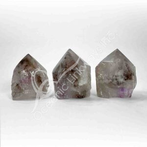 Amethyst Smoky with Inclusions Top Polished