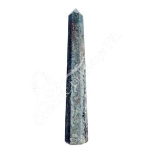 Blue and Green Kyanite Six Polished Sides Obelisk