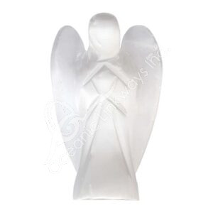 Polished Selenite Angel Carving