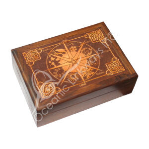 Acacia Wood Laser Engraved Pegan Calendar Box