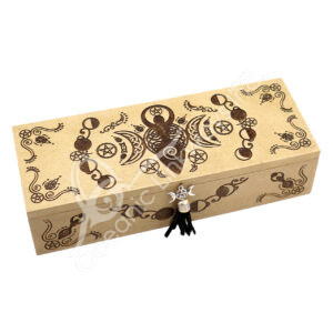 Wood Box with Laser Engraved Goddess Design