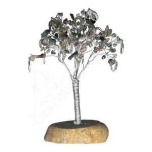 Green Moss Agate Gem Tree with Hoof Charms (160 Beads)