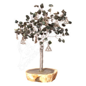 Bloodstone Gem Tree with Triquetra Charms (160 Beads)