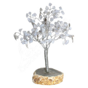 Angelite Gem Tree with Wing Charms (160 Beads)