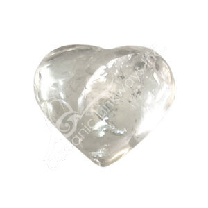 Polished Crystal Quartz Heart