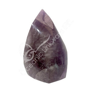 Polished Amethyst Flame Shape