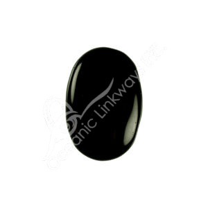 Polished Black Obsidian Palm Stone