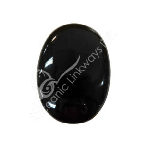 Polished Black Obsidian Palm Stone