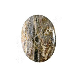 Polished Ocean Jasper Palm Stone
