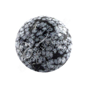 Polished Snowflake Obsidian Sphere