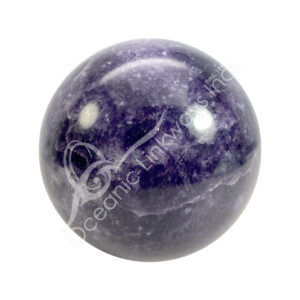 Polished Smooth Lepidolite Sphere