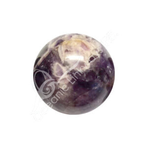 Polished Smooth Chevron Amethyst Sphere