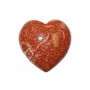 Polished Goldstone Heart