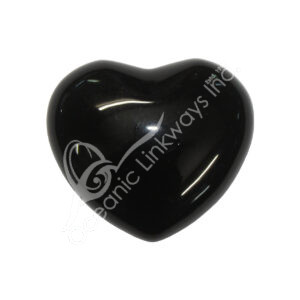 Polished Black Obsidian Heart
