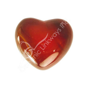 Polished Carnelian Heart