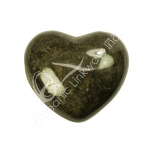 Polished Golden Sheen Obsidian Heart