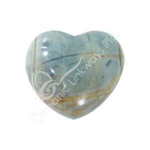 Polished Picasso Jasper Heart