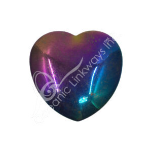 Polished Rainbow Hematite Heart