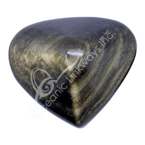 Golden Sheen Obsidian Heart