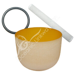 Yellow Frosted Singing Bowl