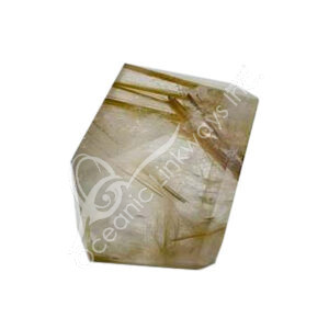Rutilated Quartz Polygon-Shaped