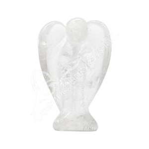 Crystal Quartz Angel Carving