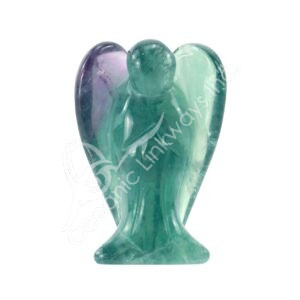Polished Fluorite Angel Carving