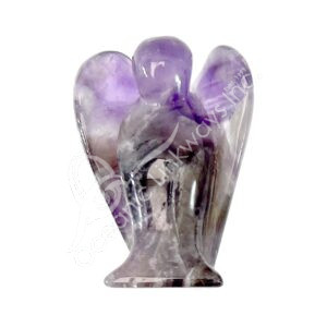 Polished Amethyst Angel Carving