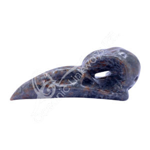 Yooperlite Raven Skull Carving