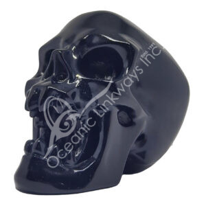 Black Obsidian Skull
